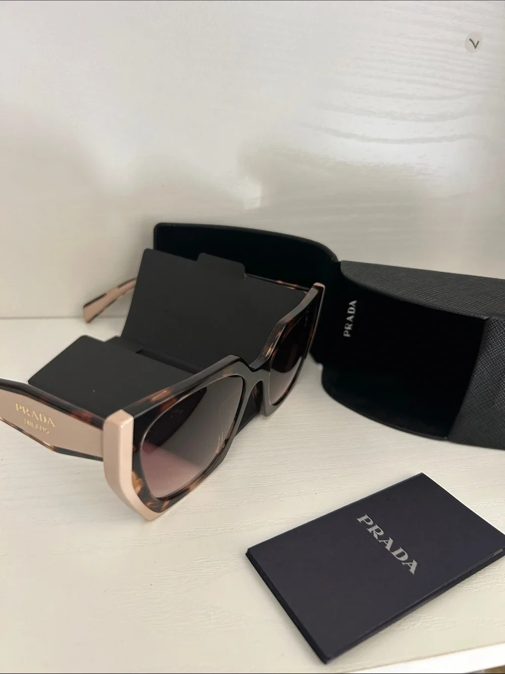 Prada Tortoiseshell Sunglasses with Brown Gradient Lenses